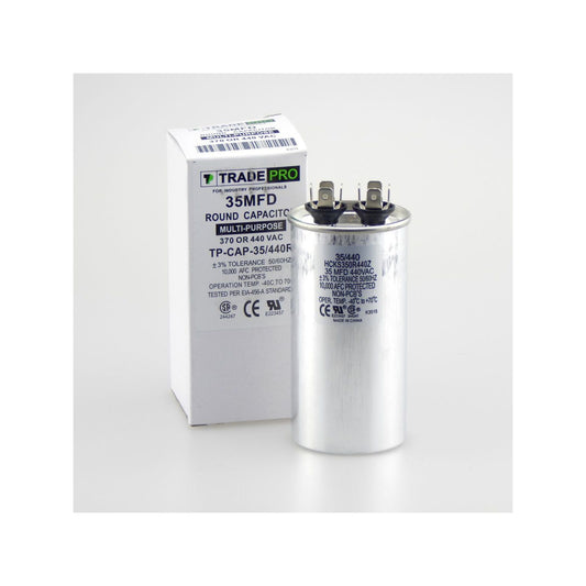 TRADEPRO® Run Capacitor -- TP-CAP-35/440R VAC, Round