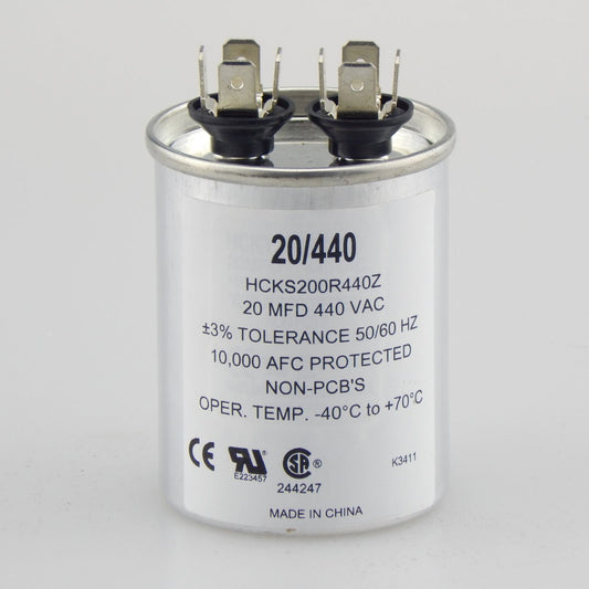 TRADEPRO® Run Capacitor -- TP-CAP-20/440R VAC, Round